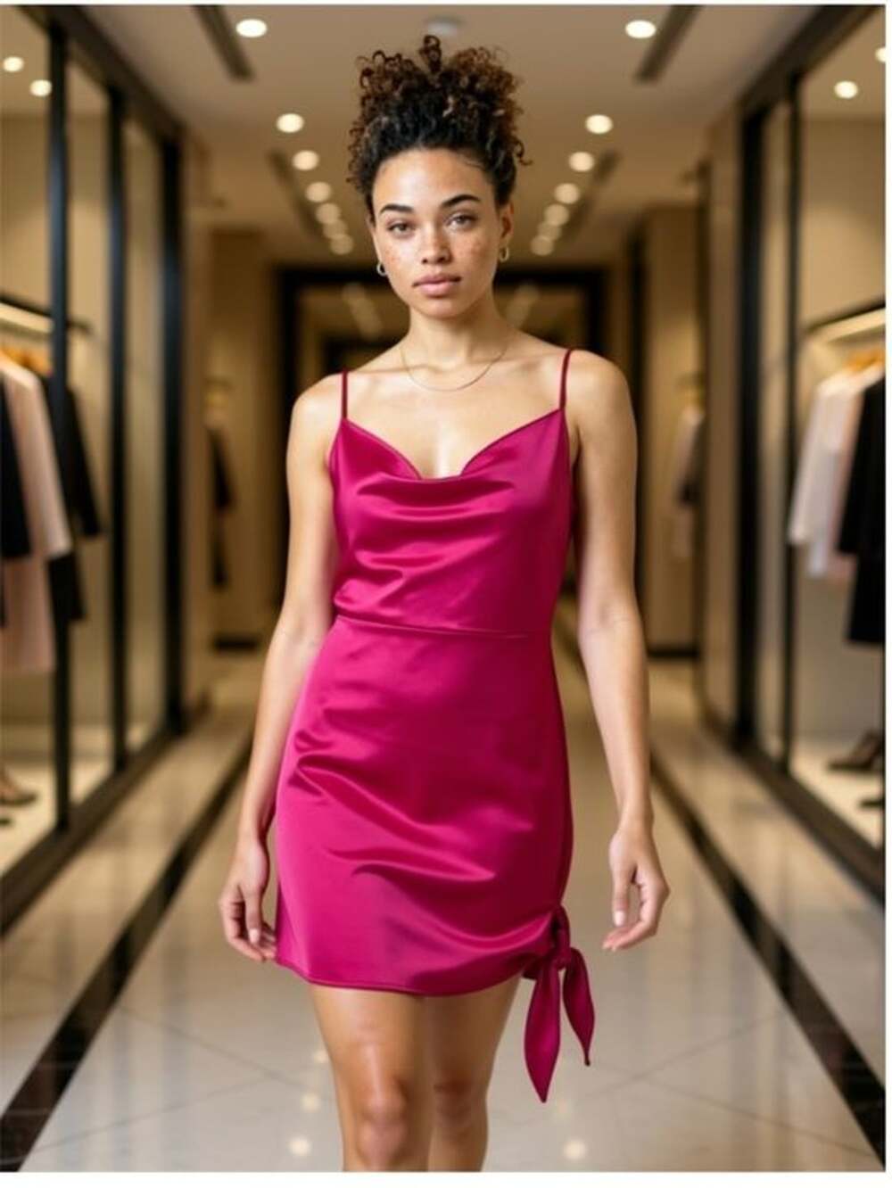 Nasty Gal Fuchsia Mini Dress